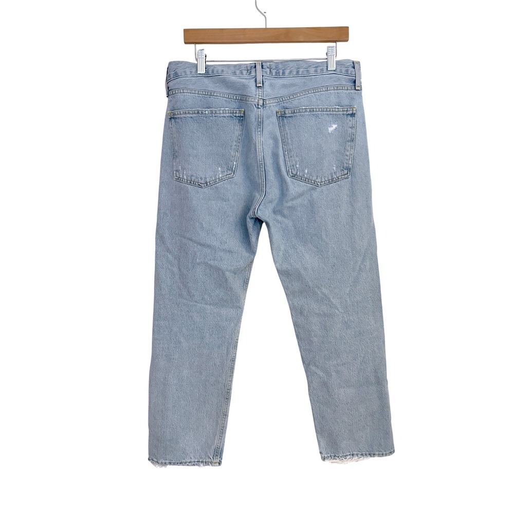 Agolde Light Wash Straight Leg Jeans - Picture 7 of 11